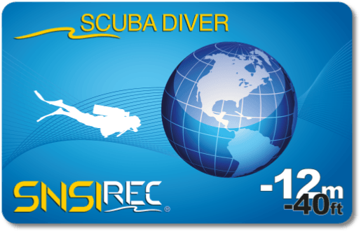 scuba diver certificate
